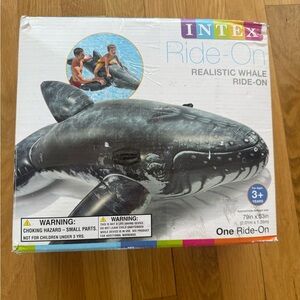 Vintage Inflatable Intex the Wet Set Realistic Whale Ride On from 2015 NIB